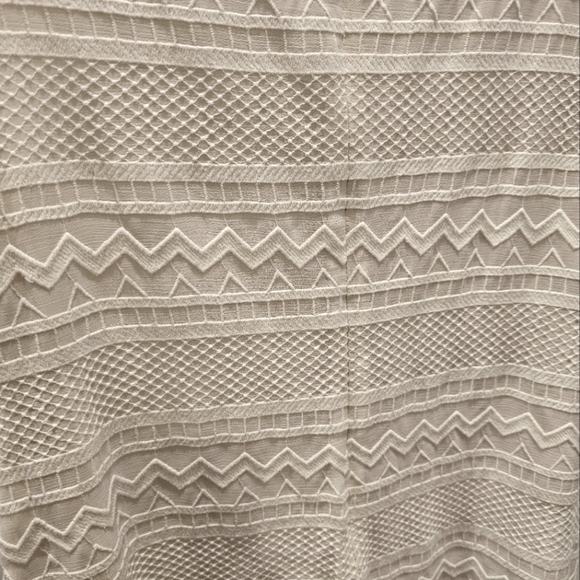 DKNY Cream Lace Lined Shift Sleeveless Dress Back Zip Size 6 - Picture 12 of 13